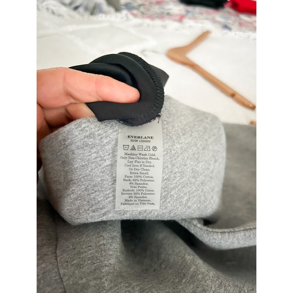 Everlane | Thick Scuba Knit Relaxed Fit Tunic Dress | Gray | Sz XS | NWOT - Picture 6 of 7